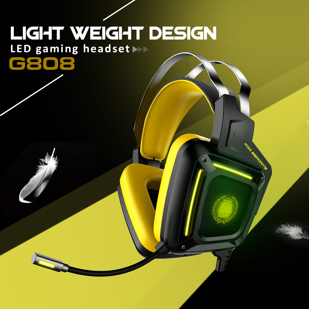 G808 Gaming Headset 7.1 Virtual Channel- Yellow G808 Gaming Headset 7.1 Virtual Channel- Yellow