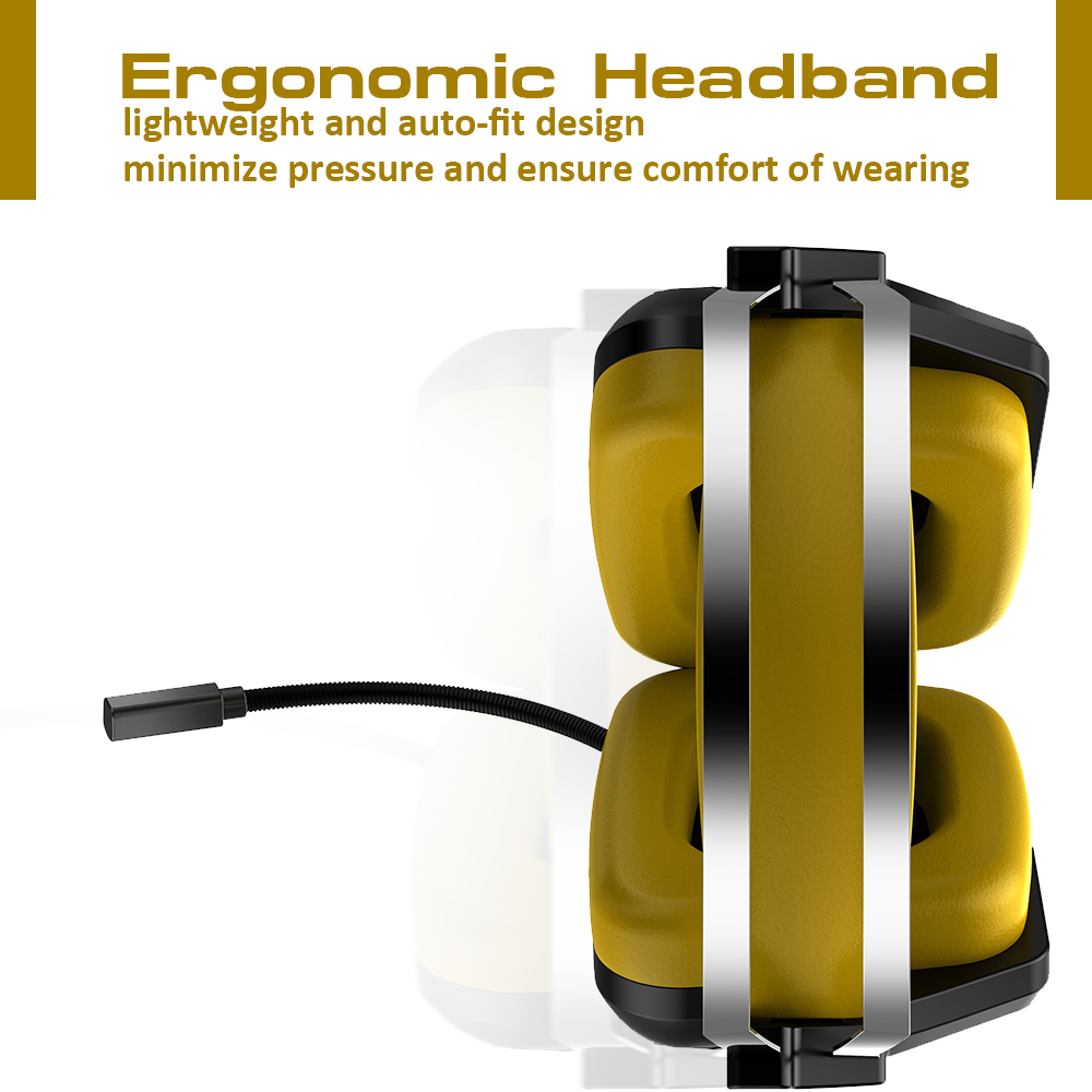 G808 Gaming Headset 7.1 Virtual Channel- Yellow G808 Gaming Headset 7.1 Virtual Channel- Yellow