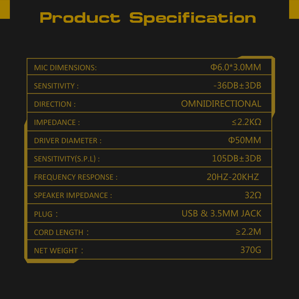 G808 Gaming Headset 7.1 Virtual Channel- Yellow G808 Gaming Headset 7.1 Virtual Channel- Yellow