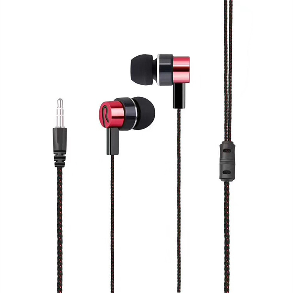 Woven Wire In-Ear Bass Electroplating General Earphone Woven Wire In-Ear Bass Electroplating General Earphone