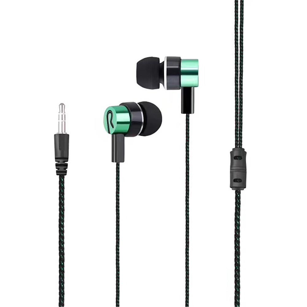 Woven Wire In-Ear Bass Electroplating General Earphone Woven Wire In-Ear Bass Electroplating General Earphone