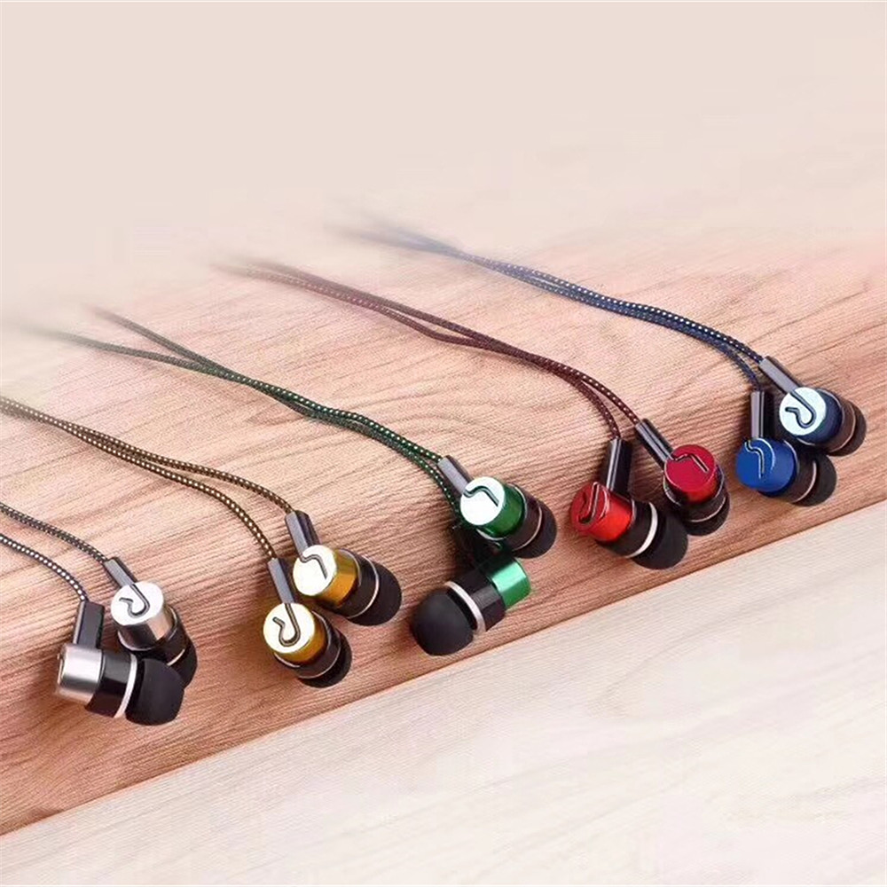 Woven Wire In-Ear Bass Electroplating General Earphone Woven Wire In-Ear Bass Electroplating General Earphone