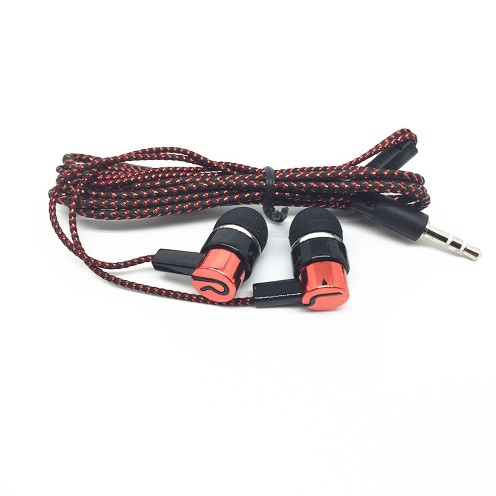 Woven Wire In-Ear Bass Electroplating General Earphone Woven Wire In-Ear Bass Electroplating General Earphone