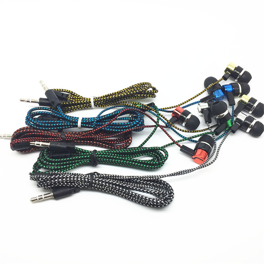 Woven Wire In-Ear Bass Electroplating General Earphone Woven Wire In-Ear Bass Electroplating General Earphone