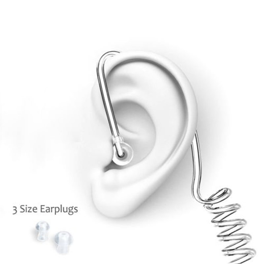 3.5mm Air Tube In Ear Phone Earphone Anti Radiation Earpiece with Microphone - Transparent 3.5mm Air Tube In Ear Phone Earphone Anti Radiation Earpiece with Microphone - Transparent