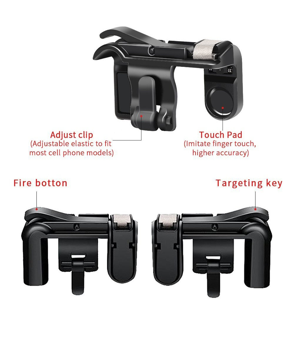 Mobile Phone Game Controller Trigger Fire Button Key L1R1 Gamepad Mobile Phone Game Controller Trigger Fire Button Key L1R1 Gamepad
