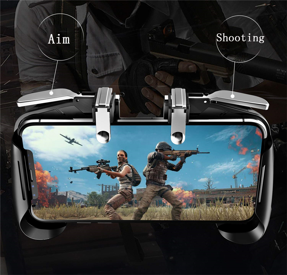 AK16 Mobile Gaming Joystick Gamepad Trigger Fire Button L1R1 Game Controller AK16 Mobile Gaming Joystick Gamepad Trigger Fire Button L1R1 Game Controller