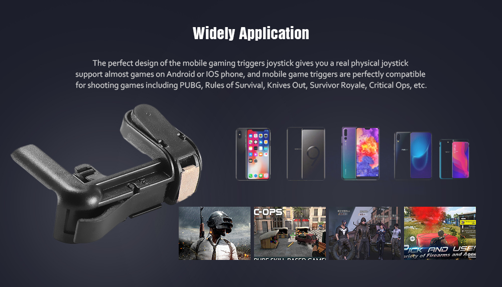 Mobile Controller Cell Phone Game Fire Button Aim Key Joystick Mobile Controller Cell Phone Game Fire Button Aim Key Joystick