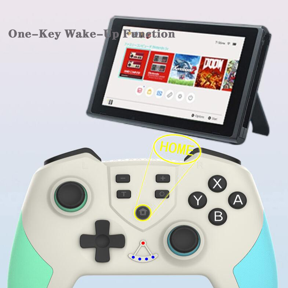 NFC Function Switch Pro Wireless Bluetooth Games Consoles Controller Gamepad - Aquamarine NFC Function Switch Pro Wireless Bluetooth Games Consoles Controller Gamepad - Aquamarine