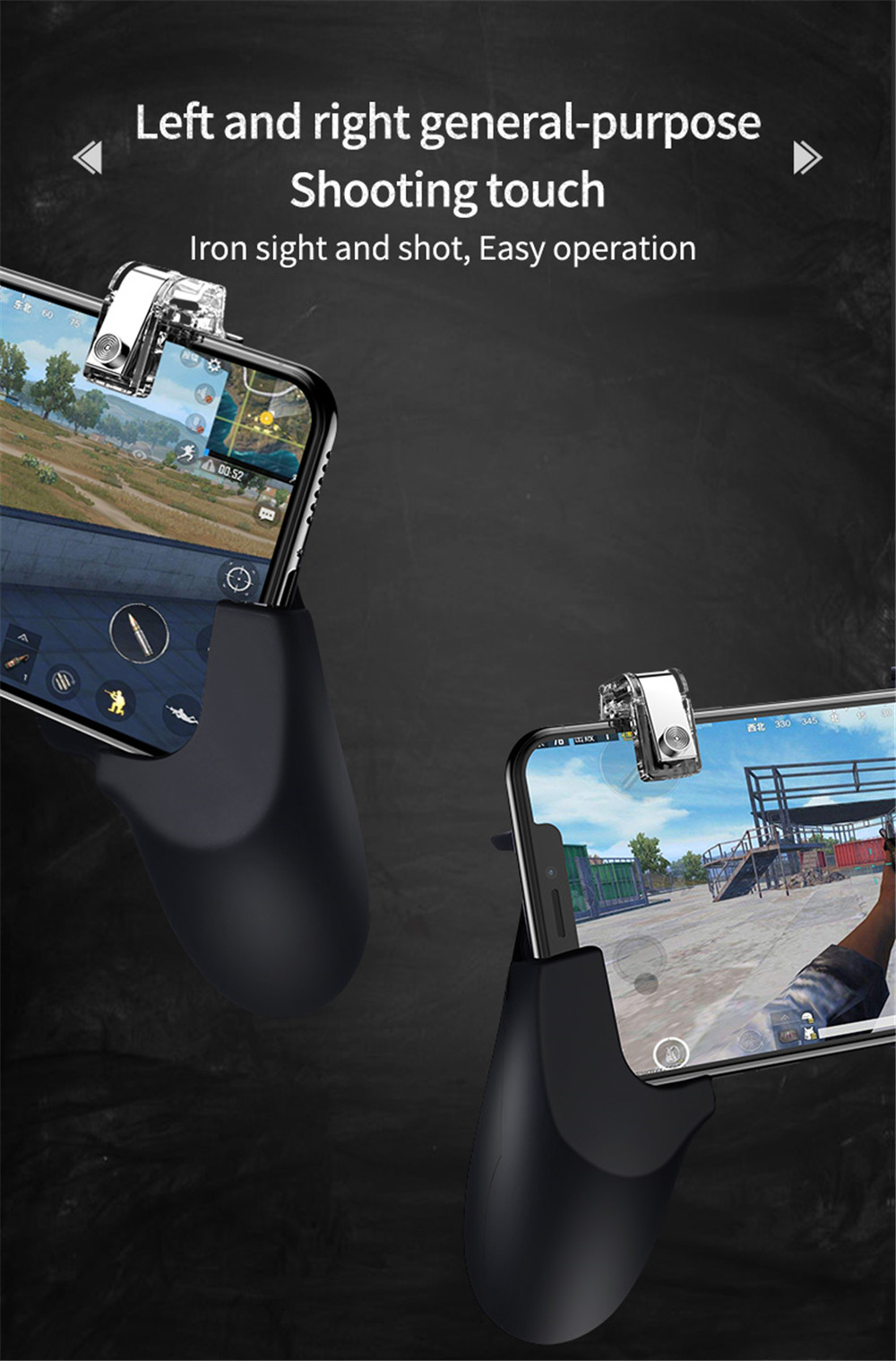 Metal Gaming Trigger PUBG L1R1 Fire Controller- Transparent Metal Gaming Trigger PUBG L1R1 Fire Controller- Transparent