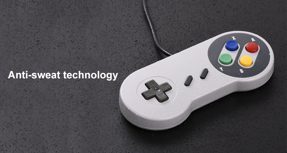 Game Controller for Super SNES USB Classic Gamepad- Gray Game Controller for Super SNES USB Classic Gamepad- Gray